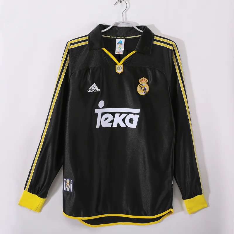 Camiseta Real Madrid 1999/01 VISITANTE MANGA LARGA VERSION FAN